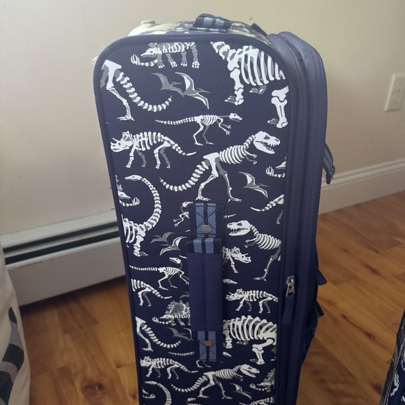Pottery Barn Kids MacKenzie Large Spinner Luggage Gloves in the Dark Dino Print - Picture 3 of 6